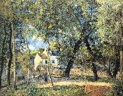 Camille Pissarro Hurrying to the landscape painting